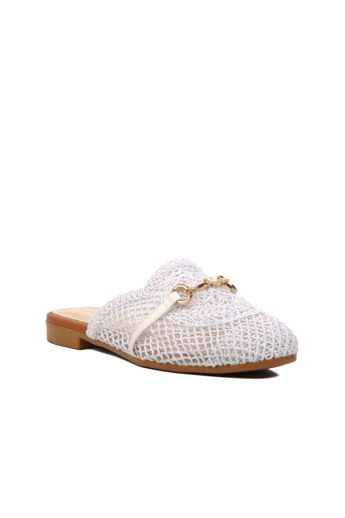 White Womens Slippers PC-53128 Z