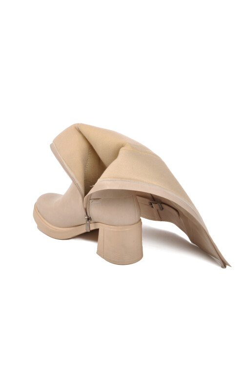 Krem  Kadın Çizme PC-54119 Z