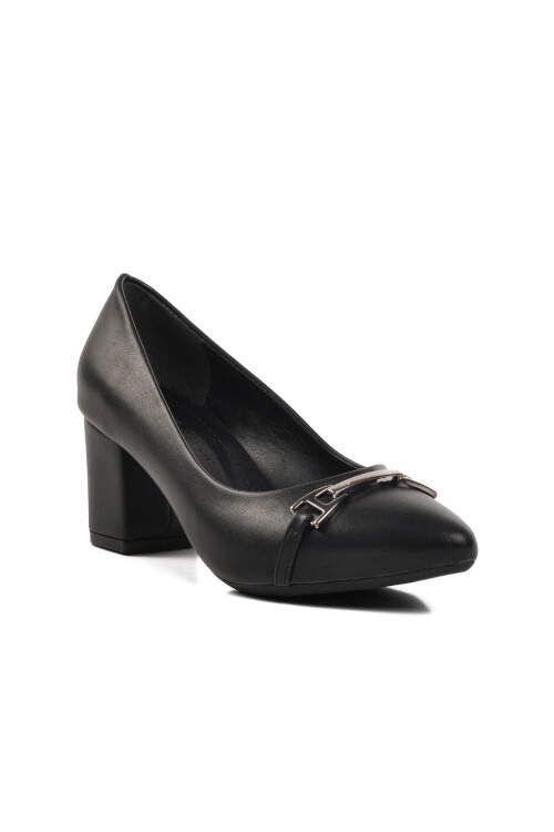 Siyah  Kadın Topuklu Ayakkabı PC-54212 Z