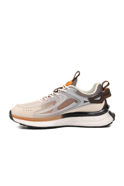 White-Brown Mens Sneakers PCI-10105 M