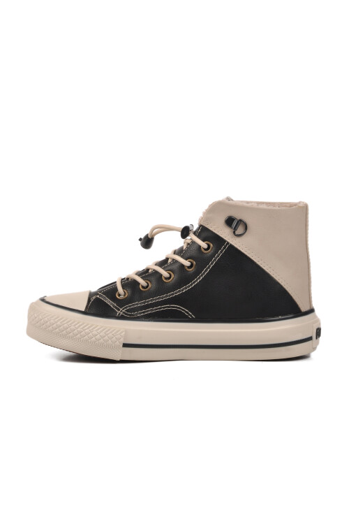 Black-Beige Childrens Sneakers 005 P