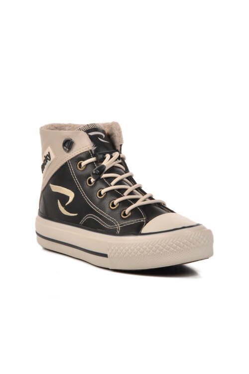 Black-Beige Childrens Sneakers 005 P