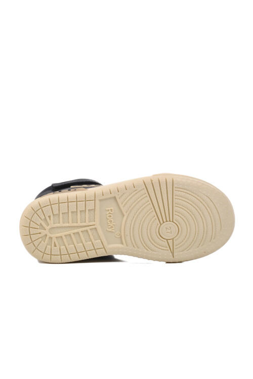 Navy Blue-Beige Childrens Sneakers 17 P