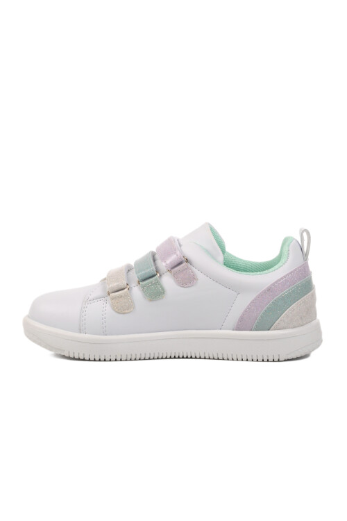 White-Mint Childrens Sneakers 6502 F