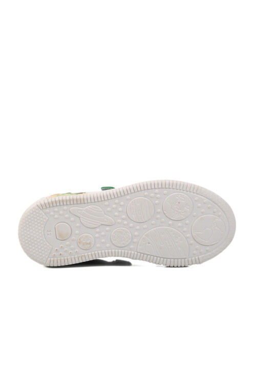 حذاء رياضي للأطفال للجنسين باللونين الأسود والأصفر 6502 F