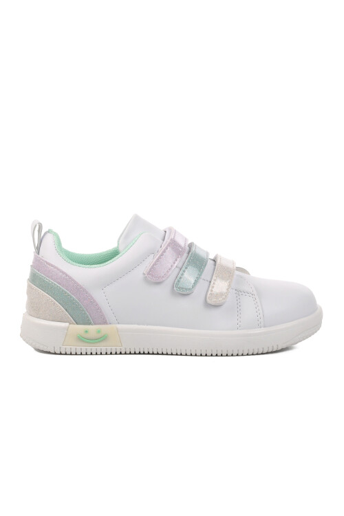 White-Mint Childrens Sneakers 6502 P