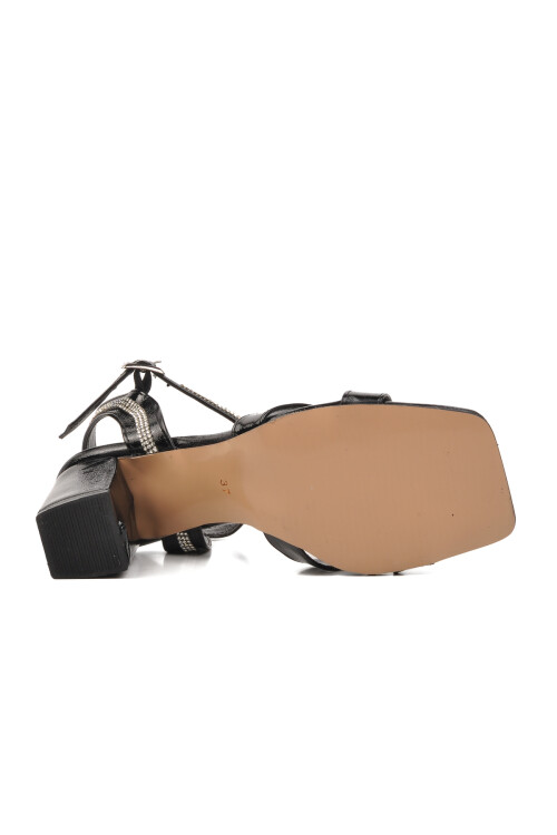 Siyah Rugan  Kadın Abiye Ayakkabı S-126 Z