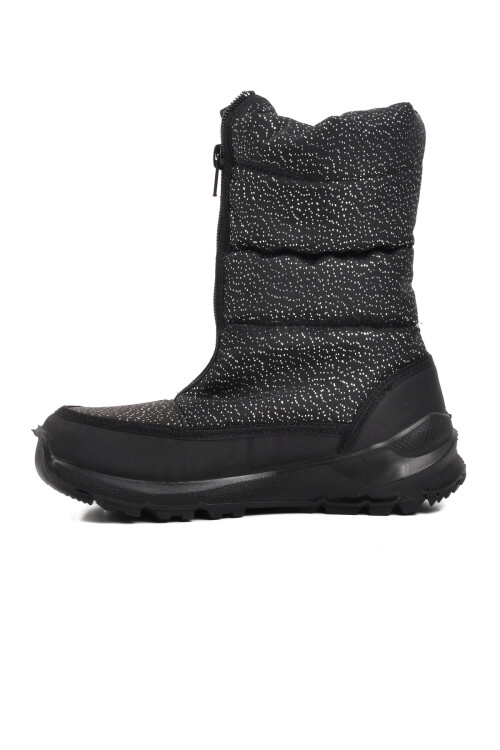 ScooterSiyah Simli Su Geçirmez Kız Çocuk Kar Botu F7447 F