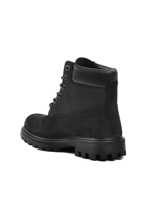 Siyah Nubuk Su Geçirmez Unisex Bot G7108 G