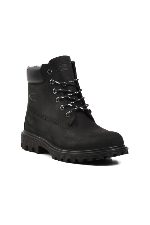 Siyah Nubuk Su Geçirmez Erkek Bot M7108 M