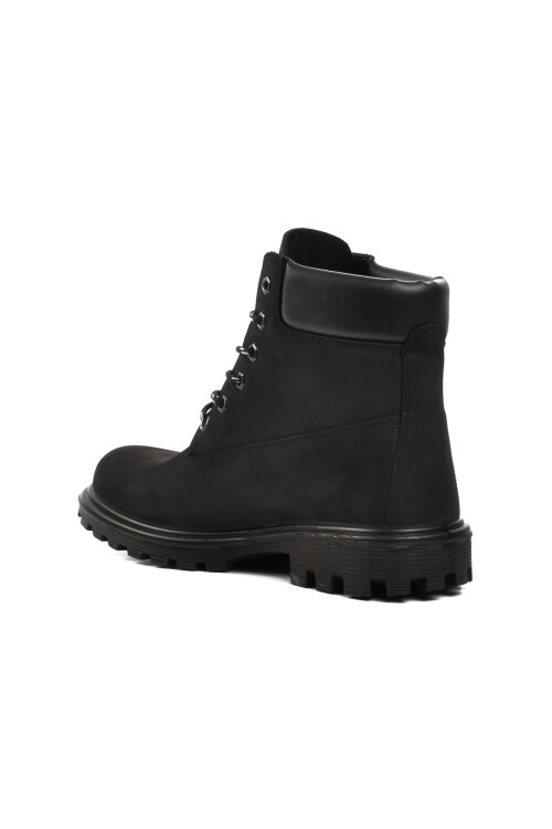 Siyah Nubuk Su Geçirmez Erkek Bot M7108 M