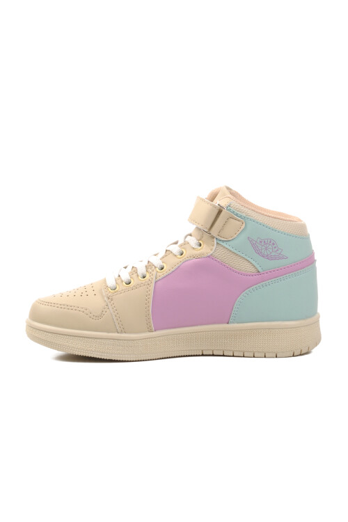Bej-Lila-Yeşil  Çocuk Hi Sneaker Sloga Hı F