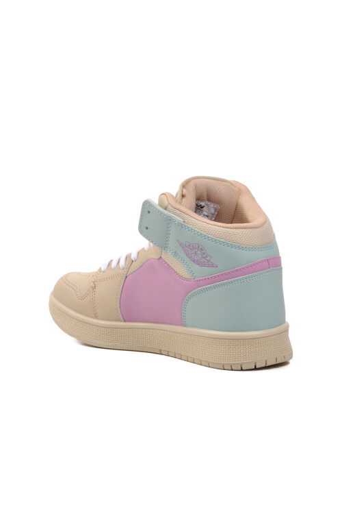 Bej-Lila-Yeşil  Unisex Hi Sneaker Sloga Hı G