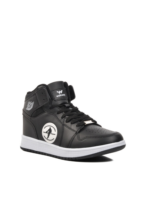 Black-Black-White Unisex Hi Sneaker Sloga Hı G