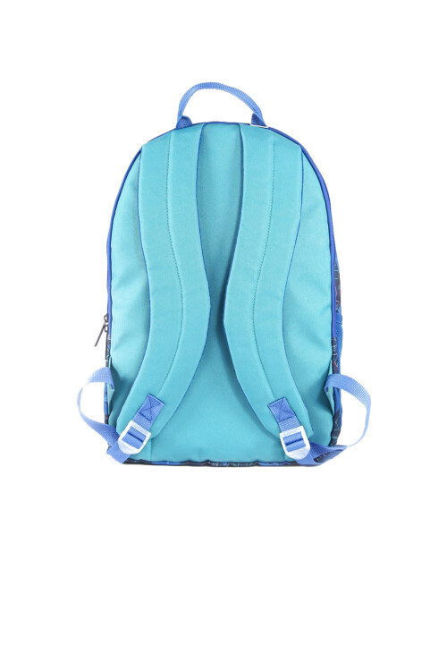 Aqua Green-Navy Blue Unisex School Bag 03724