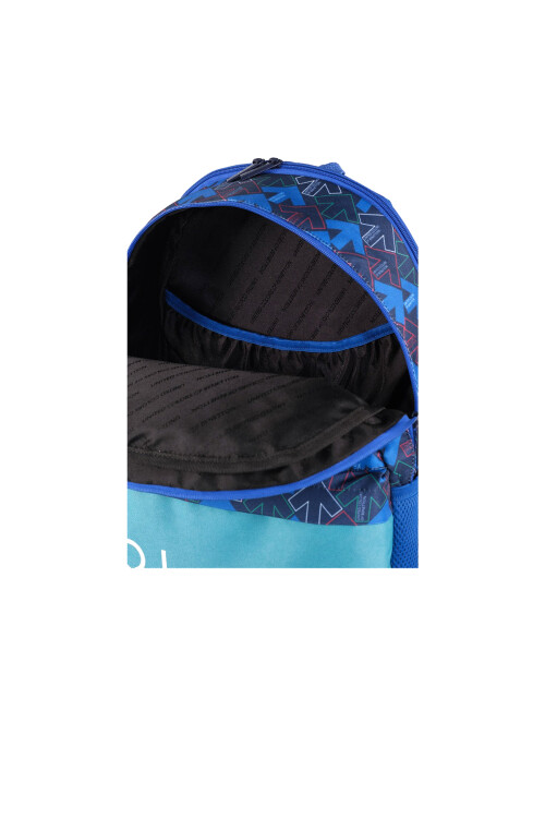 Aqua Green-Navy Blue Unisex School Bag 03724