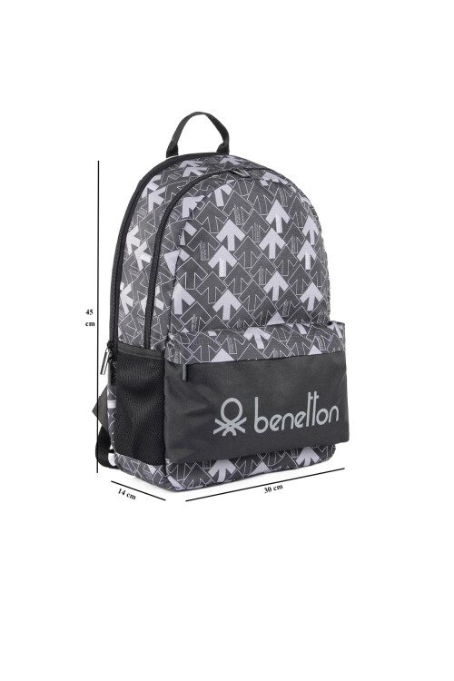 Siyah-Gri  Unisex Okul Çantası 03738