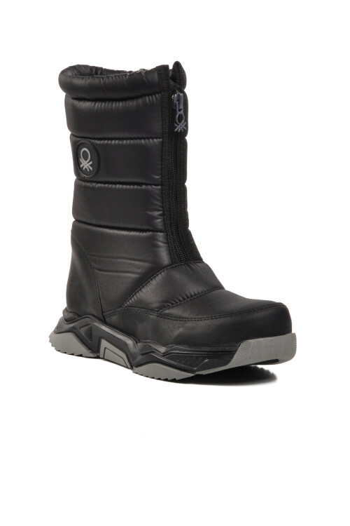 United Colors Of BenettonBlack Water Repellent Women's Snow Boots Bn-30396 Z