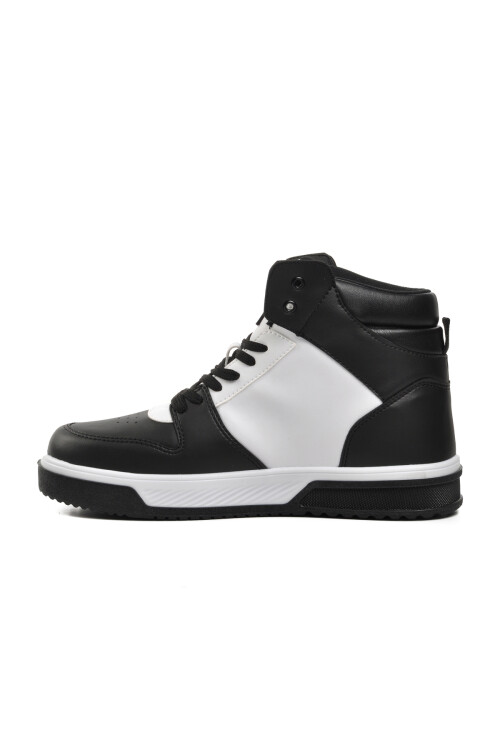 Siyah-Beyaz Unisex Hi Sneaker BN-31085 G