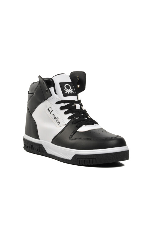 Siyah-Beyaz Unisex Hi Sneaker BN-31085 G
