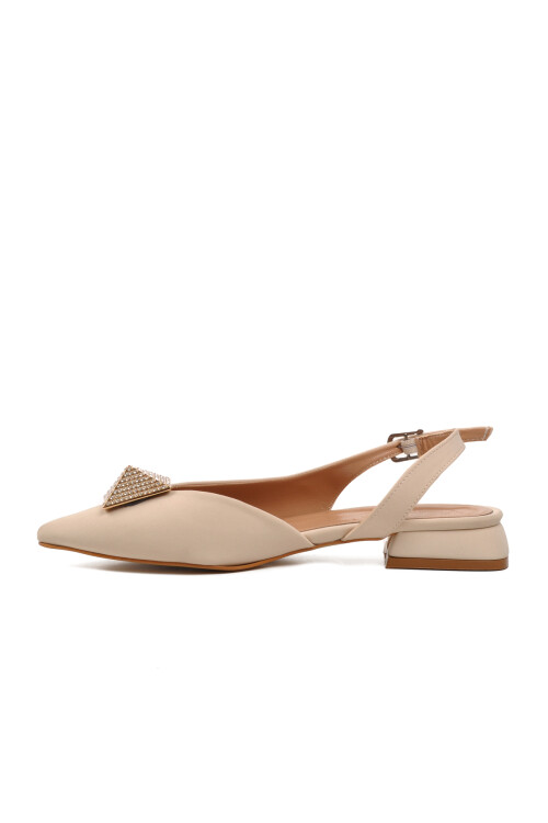 Beige Womens Ballerinas 544416 Z