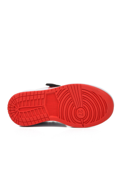 Siyah-Beyaz-Kırmızı  Çocuk Spor Ayakkabı Sloga P