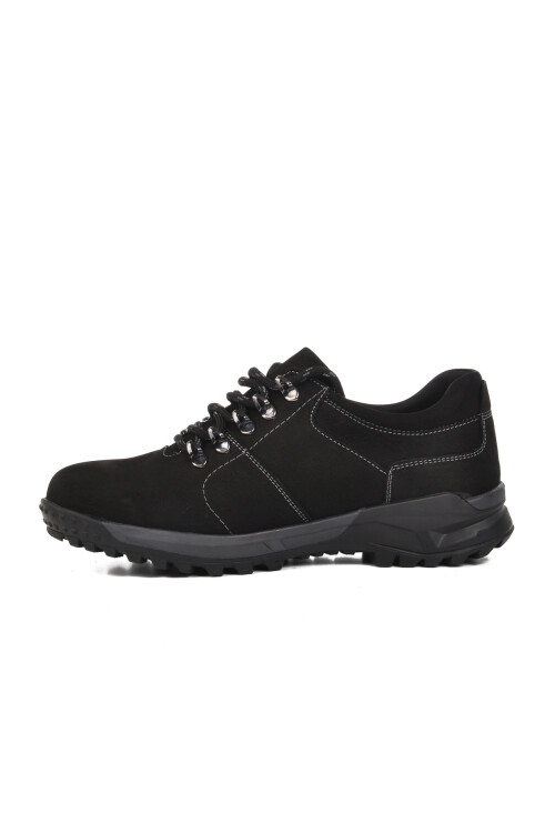Black Nubuck Mens Outdoor Shoes 25012 M