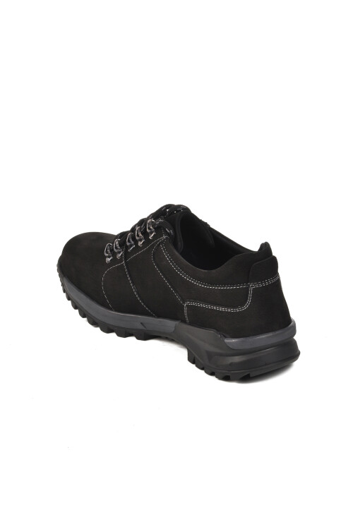 Black Nubuck Mens Outdoor Shoes 25012 M