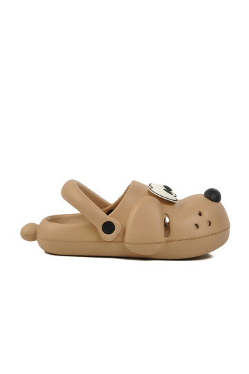 Bej Unisex Çocuk Sabo Terlik Doggy B