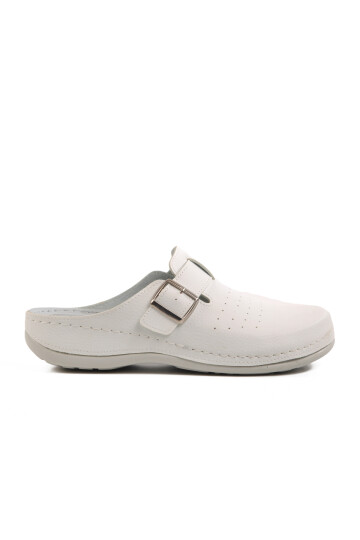 White Anatomical Mens Sabo Slippers 52.002 M
