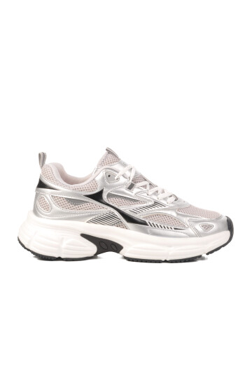 Gümüş Fileli Hafif Kadın Spor Ayakkabı GS-251-530 G