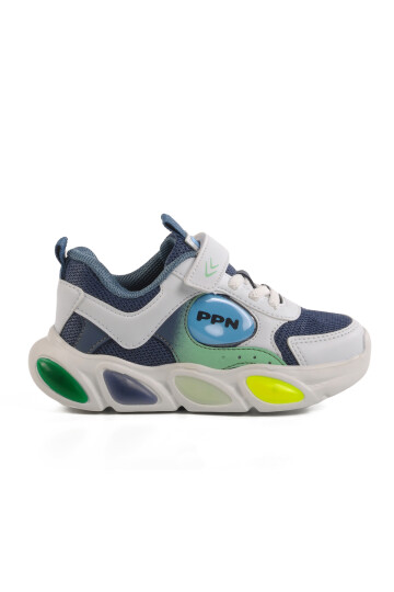 Indigo Velcro Lightweight Unisex Kids Sneakers 1901 P