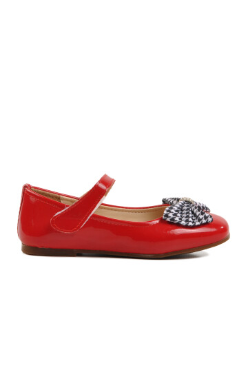 Red Patent Leather Girl Bow Ribbon Ballerina 180 P