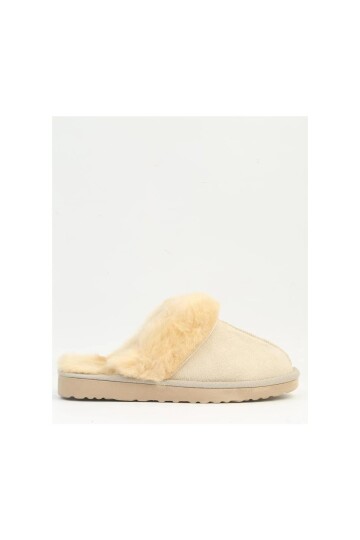 Cream Fur Womens Home Slippers PC-54392 Z