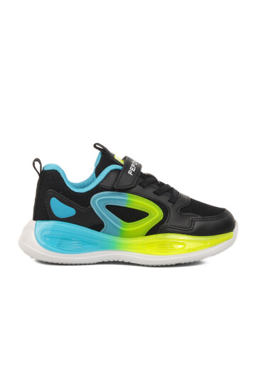 Black Velcro Lightweight Boys Sneakers 1890 P