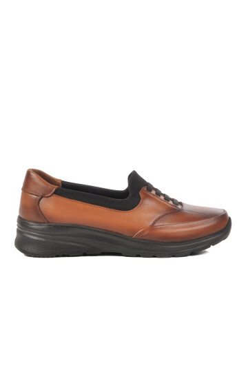 Tan Genuine Leather Womens Casual Shoes 0044 Z