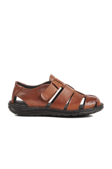 Tan Velcro Mens Sandals 476424 M