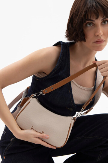 Beige Camel Womens Hand and Shoulder Bag BNT-1600