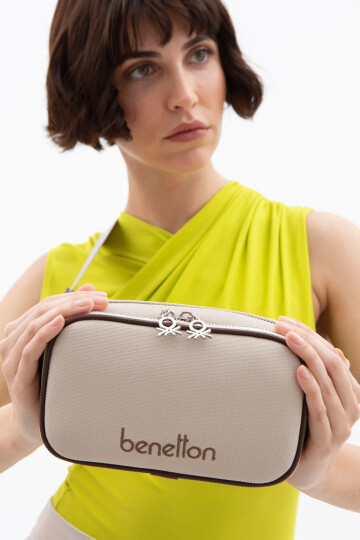 Beige Brown Womens Shoulder Bag BNT-1626