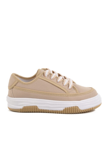Beige Linen Womens Sneakers Lady 528 Z