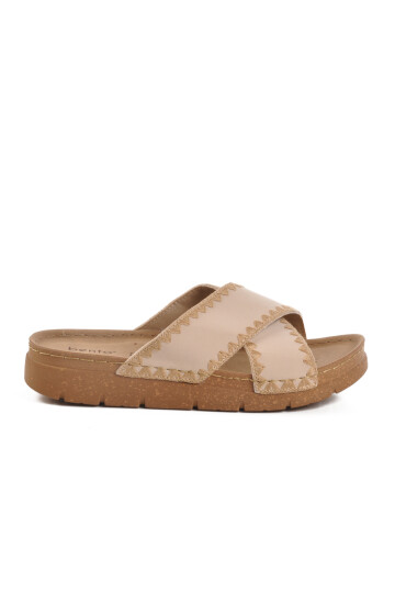 Beige Anatomic Womens Slippers 117.014 Z