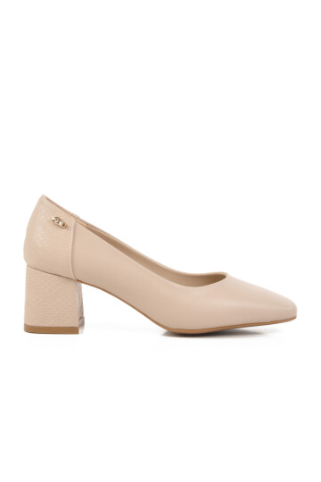Beige Womens High Heel Shoes 312352 Z