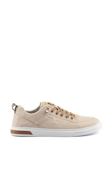 Beige Lightweight Flexible Textile Mens Sneaker Vulgar M