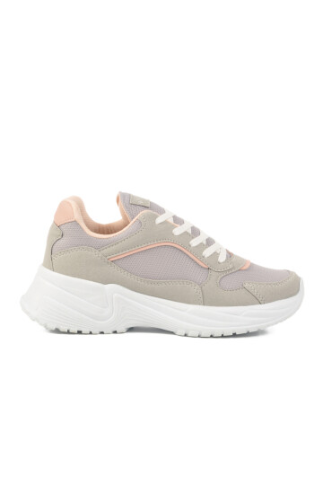 Buz Pembe Fileli Hafif Kadın Spor Ayakkabı 2410 G