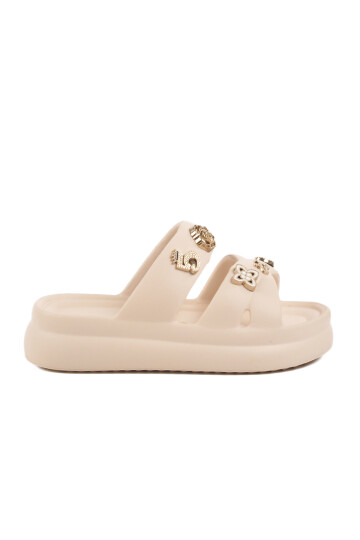 Ecru Eva Lightweight Flexible Womens Slippers 510 Z