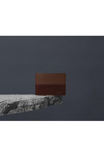 Brown Genuine Leather Mens Card Holder 1807