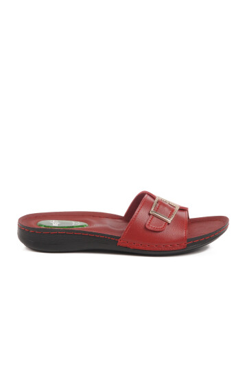 Red Anatomic Gel Sole Womens Slippers 6811 Z