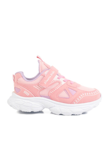 Pink Velcro Mesh Girls Sneakers 1500 P
