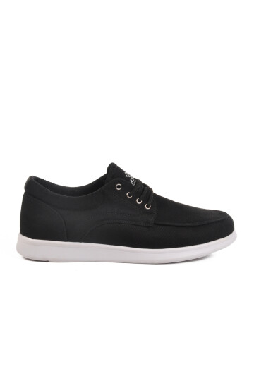 Black White Linen Lightweight Mens Casual Shoes 023 M