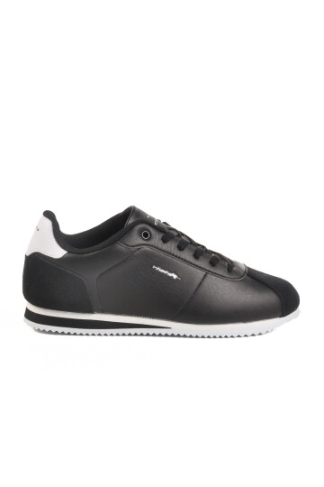 Black and White Memory Foam Mens Sneakers Cortona M